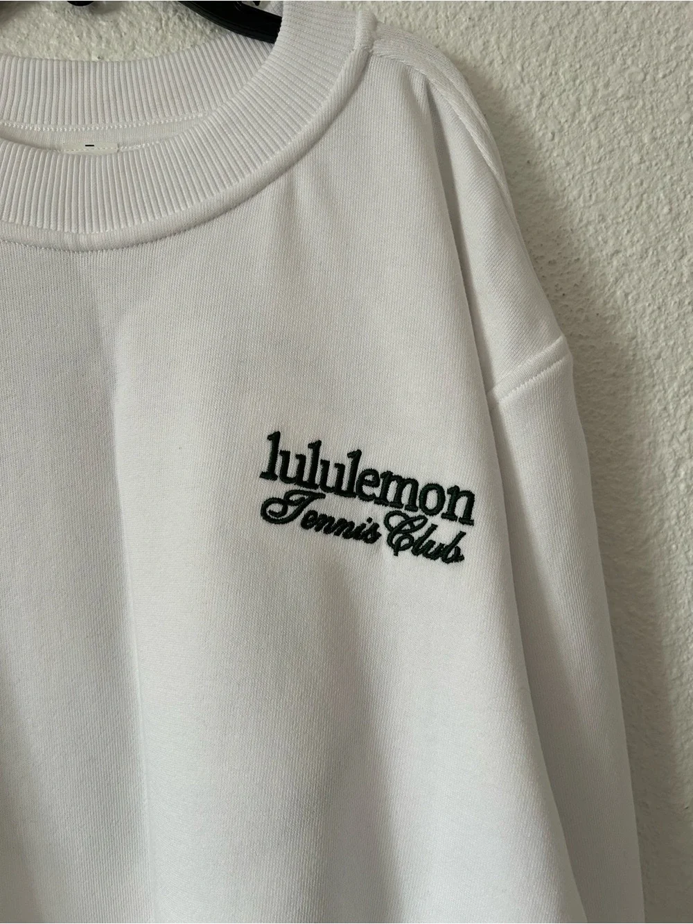 Lululemon cotton french terry crewneck tennis club sz XL nwt